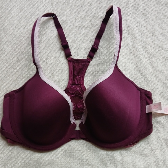 Victoria's Secret Purple Underwire Bra Smooth Molded Cups - Picture 3 of 8
